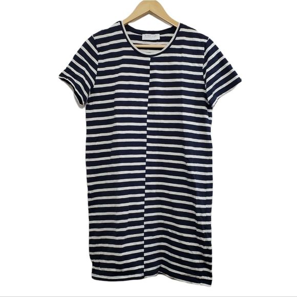 Everlane Dresses & Skirts - Everlane Beach Navy Blue/White Stripe Short-Sleeve Cotton T-shirt Dress a184